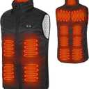 D1D9 Heated Vest for Women Men 13 Heat Zones Electric Warming Waistcoat Lightweight Unisex Clothing (Battery Not Included)