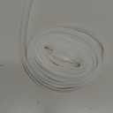 Flexible1/4 Shower Door Side Seal Strip 100 Inch Shower Glass Door Side Sweep for Frameless Glass Door,Silicone