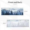 Tree Valance Curtain Window Valance Treatment Decor Small Window Curtains for Bedroom Kitchen Bathroom Living Room 1 Panel 54x18in