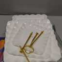 5 Pcs Dessert Table Display Set - 2 Pcs 3-Tier Dessert Display Stands & 3 Pcs Serving Tray - Dessert Trays Dessert Stands Treat Table Displays Set for Tea Parties,Birthdays & Baby Showers (White)