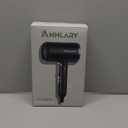 Hair Dryer with Comb | 1800W Blow Dryer with Diffuser for Curly Hair | Plasma Ionic Hairdryer for Frizz Control | Foldable & Protable Design for Travel | 6.5 ft ALCI Cord (Black)