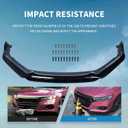 Archaic Front Bumper Lip Compatible with Honda Accord Sedan SE/EX-L/LX/Touring 2018-2022, 4pcs Double-Layer Front Bumper Lip Splitter Under Chin Spoiler Body Kit Lower Sport Spoiler