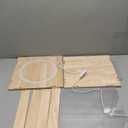 Acrylic Display Case with Adjustable LED Light, 5 Tier Clear Display Box Dustproof Showcase for Action Figures, Collectibles and Mini Toys, Assembly Display Cabinet(Wood 12.512.211.8in)