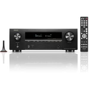 Denon AVR-X1800H 7.2 Channel AV Stereo Receiver - 80W/Channel, Wireless Streaming via Built-in HEOS, WiFi, & Bluetooth, Supports Dolby Vision, HDR10+, Dynamic HDR, & Home Automation Systems
