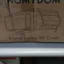RV Covers Travel Trailer 26ft, Fits Travel Trailer Cover Truck Camper Cover 24-26ft, 7 Layers Truck Camper Cover Windproof Waterproof Anti-uv Prevent with Adhesive Repair Patches Beige Heavy Duty
