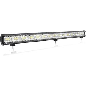 AUXTINGS 42 inch LED Light Bar, 300W Triple Row Spot Flood Beam Off Road Driving Light, Waterproof Led Fog Lights for 12V 24V Car Vehicle 4X4 4WD UTV SUV Truck Tractor Trailer