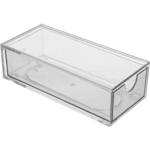 Acrylic Eyeglass Storage Organizer, Single Sunglasses Display Case, Sunglasses Holder for Women and Men, Lightweight Drawer Storage Box for Small Items and Stationery
