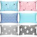 Kigley 6 Pack 12 Pack Mini Pillows for Daycare, Travel, Nap, Small Soft Breathable Machine Washable Sleeping Pillows for Pet Dog