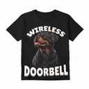 Rottweiler Dog Breed Wireless Doorbell T-Shirt Large