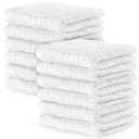 Muslin Baby Washcloths 10 Pack - Soft 6-Layer Cotton Wash Cloths for Sensitive Skin - 10"x10", Gentle, Absorbent Infant Essentials for Newborn and Toddlers - White