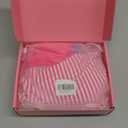 Yonique Tankini Swimsuits for Women Tummy Control Bathing Suits Two Piece Tankini Tops with Bikini Bottoms Twist Swimwear (X-Large, Pink White Striped)