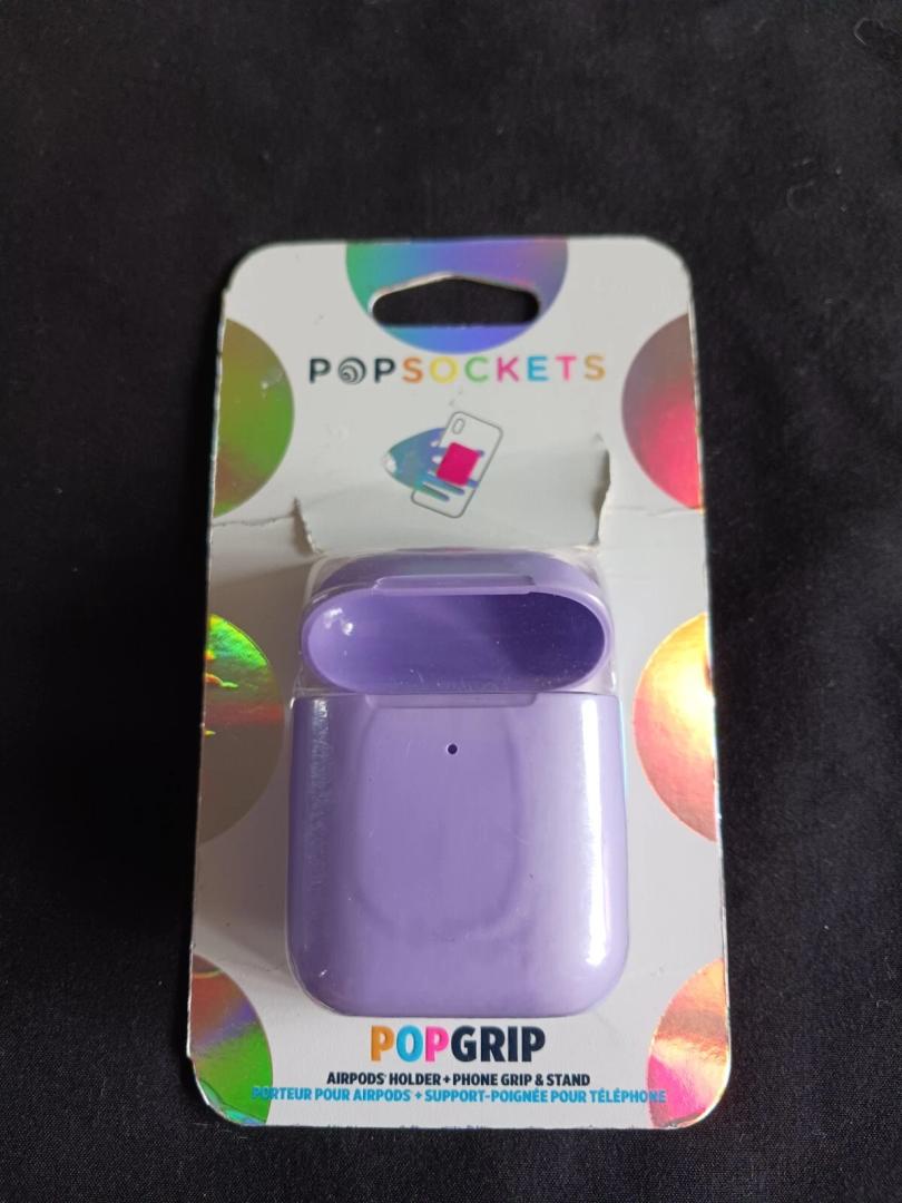 Popsockets AirPods Holder, Phone Grip, Stand - Purple