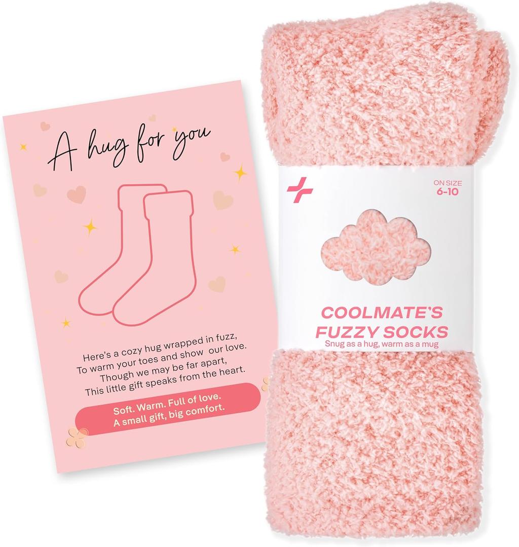 COOLMATE Fuzzy Socks for Women Gift Box Cozy Soft Cloud Socks for Spa Home, Mothers Day Gifts for Mom Grandma