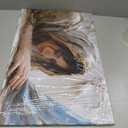 Jesus and Woman Wall Art Decor - Canvas Painting of Woman Touching The Savior's Garment - Christian God Gift Prints for Modern Home Office Decoration 16x24inch (40x60cm)