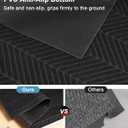 Front Door Mat Indoor Outdoor Entrance, 4' x 10' Heavy Duty Doormat for Entryway, Absorbent Low Profile Welcome Mats Non-Slip, Trap Dirt Durable Mats for Home, Patio, Garage Black, 4' x 10' (Rectangular)