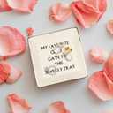 Lihome Gifts for Mom - Ceramic Ring Dish Jewelry Tray, Funny Mothers Day & Birthday & Thanksgiving & Christmas Gifts