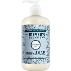 MRS. MEYER'S CLEAN DAY Hand Soap, Snowdrop Scent, 12.5 Fl Oz Bottle, 2 Pack
