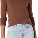 Amazon Essentials Women's Long-Sleeve Lightweight Crewneck Sweater (XX-Large, Dark Chestnut Brown)