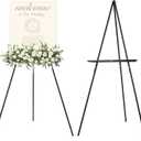 MEEDEN Wooden Easel Stand for Display: Black Wood Tripod for Wedding Sign - Poster Board Holder for Welcome Picture, 25 Inches X 2.09 Inches X 34.65 Inches