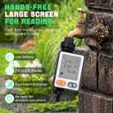 Sprinkler Timer for Garden Hose, 10 Programmable Water Timer with with Auto Rain Delay, IP54 Waterproof 3.3 Large LCD Drip Irrigation System Timers for Plant, Yard, Lawns, Outdoor