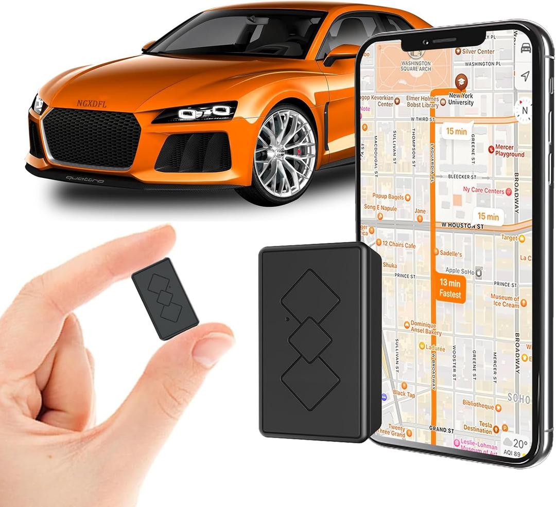 2025 New Model Mini Car GPS Tracker for Vehicles,Portable Real Time Magnetic GPS Tracking Device,No Subscription Required/No Monthly Fee Full Global Coverage Location Tracker for Kids,Dogs,Trucks