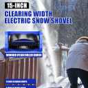 Wild Badger Power 40V Cordless Snow Shovel, 12" Brushless, 20 FT Throw, 8" Depth, 4.0Ah Battery & Fast Charger Included, for Steps, Porches, Walkways & Driveways