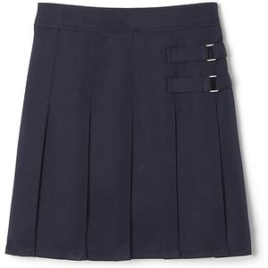 French Toast Girls' Adjustable Waist Pleated-Front Two-tab Scooter Navy Blue 10