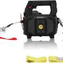 1000LB Battery Power Winch 40FT Steel Cable, Compatible with DeWALT Battery(Greater Than 20V 4.0ah),Portable Battery Winch with Remote,for Lifting (Black,Battery not Included)