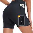 baleaf Women's 4D Padded Bike Shorts High Waisted Cycling Underwear Zipper Pockets for Bicycle Biking Cycle, Medium
