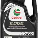 Castrol EDGE 0W-20 Advanced Full Synthetic Motor Oil, 5 Quarts