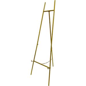 Metal Easel Stand with Chain Support for Mirror,Iron Floor Easels for Display Wedding Sign,58 Inch Adjustable Arts & Crafts Easels(Gold)