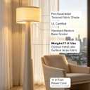 Large Standing Lamp Modern Arched Floor Lamp for Living Room Bedroom
Large Floor Lamp Metal Rod 59" Weight 14 Pound (7W LED Bulb 3000K Included)