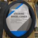 Picauto Steering Wheel Cover Fits 14.5" to (36.8 cm) to 15.5" Easy to Install, Fits Cars, Trucks, and SUVs
