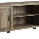 Walker Edison Georgetown Modern Farmhouse Double Barn Door TV Stand for TVs up to 80 Inches, 70 Inch, Grey Wash