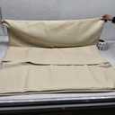 Foam Baby Play Mat: PU Leather Waterproof Kids Playmat - Trifold Floor Mat - Large Play Mat for Playpen Thick Pad Fodable Mattress Soft Toddler Mattress Infant Cushion for Preschool (Beige) 47" x 47"