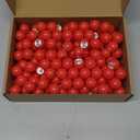 Liliful 200-Piece Raffle Bingo Ball Set - Numbered 1-200 with Easy Read Window, Mini Plastic Balls for Game Night, and Large Group Activities, Red