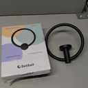 SetSail Towel Holder for Bathroom Wall Matte Black Towel Ring Stainless Steel Hand Towel Holder Heavy Duty Towel Hanger for Bath, Kitchen (1 pack)