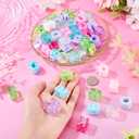 Cheriswelry 100Pcs Acrylic Letter Beads Bracelet Bead Colorful Alphabet A-Z Plastic Loose Spacer Beads 20x14mm for DIY Necklace Keychain Lanyard Making Craft Hole: 3.5mm