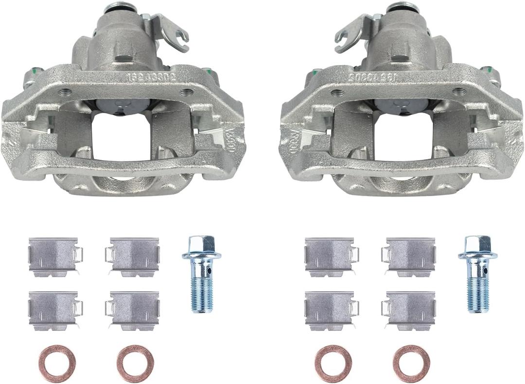 PAROD 18B5263 18B5262 Rear Disc Brake Caliper with Bracket Fit for 2011-2019 Ford Explorer, 2010-2014 Flex, 2013-2019 Taurus, 2010-2014 Lincoln MKT Left&Right