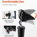 VEVOR Portable Shampoo Bowl, Shampoo Sink for Washing Hair with Electric Pump, Includes 2 Buckets 2 Showerheads, Drain Hose, Height and Angle Adjustable Portable Wash Bowl for Home Salon Use, Black, 18.9x19.69xinch