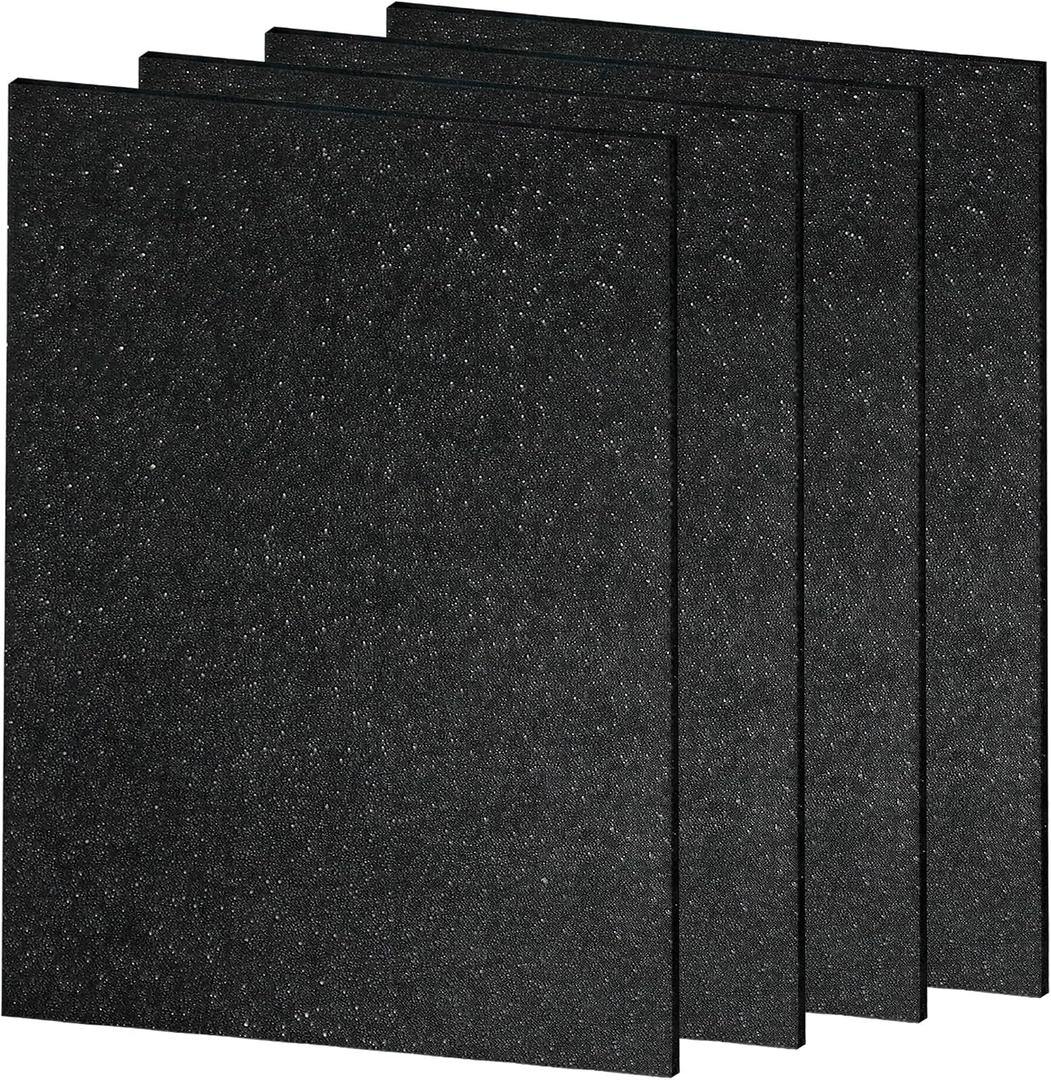 HPA300 Filter A Replacement, 4 Activated Carbon Filters Compatible with Honeywell Air Purifier HPA100/200/300/500 Series by LifeSupplyUSA