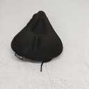Bike Seat Cushion, Comfort Bike Seat Cover for Men Women, Exercise Bicycle Seat Cushion Padded Cover Compatible with Peloton, Mountain Stationary Bikes (Black), S