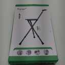 Hold 440 lbs Folding Canes with Seat Walking Stick Height Adjustment Cane Seat Capacity Frosted Handle with Magnetic Therapy Stone Crutches Stool (Square LED)