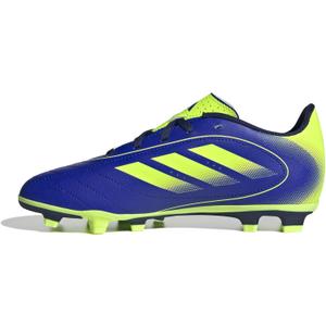 adidas Unisex-Kids Goletto IX Firm Ground/ Multi Ground Soccer, Lucid Blue/ Lucid Lemon/ Dark Blue, 9