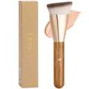 DUcare Angled Foundation Brush for Flawless Makeup Application Professional Liquid, Cream Powder Foundation Brush with Dense Bristles - Contoured for Precise Blending and Buffing