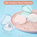 Smlpuame Pacifier Case,3 Pack BPA Free Pacifier Holder Case,Transparent Container Box for Baby Binky（Not Included),Essential Pacifier Accessories,Alway Keep Paci Clean,Easy to Clean(Pink)