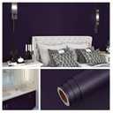 Livelynine 15.8x394 Deep Purple Removable Wallpaper Peel and Stick for Bedroom Bathroom Gothic Purple Peel and Stick Wallpaper Self Adhesive Vinyl Decorative Contact Paper Kitchen Cabinet Vinyl Wrap