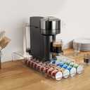 Coffee Pods Holder Acrylic Drawer Compatible with Nespresso Vertuo Capsules And Dolce Gusto Capsules 40 Pods Storage upgrade