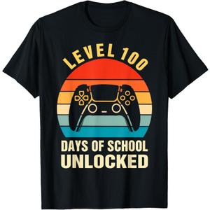 100th Day Of School T-Shirt For Kids Boys 100 Days of School T-Shirt Large