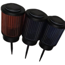 Solar Lights Outdoor for Garden, Red, Blue, 3 Pieces